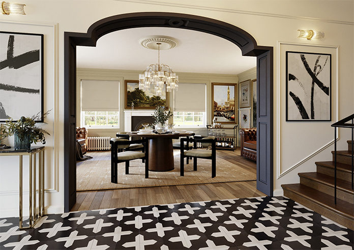 Devonshire, Mushroom - Roman Blind - Image 7